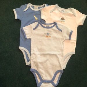 Three animal Onesies